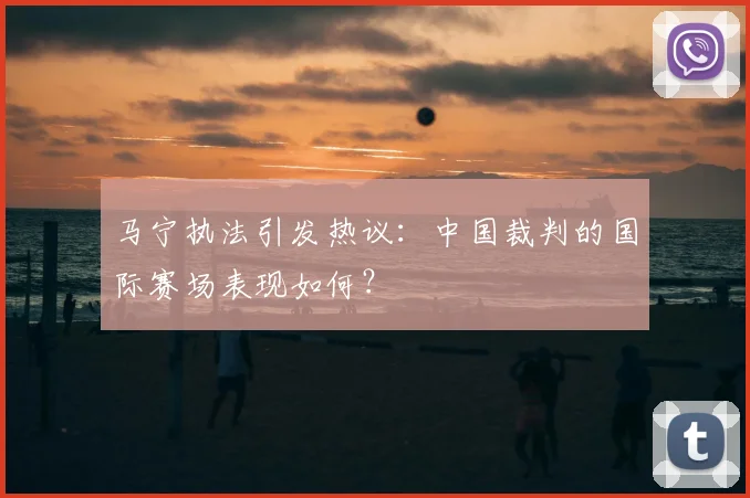 马宁执法引发热议:中国裁判的国际赛场表现如何?